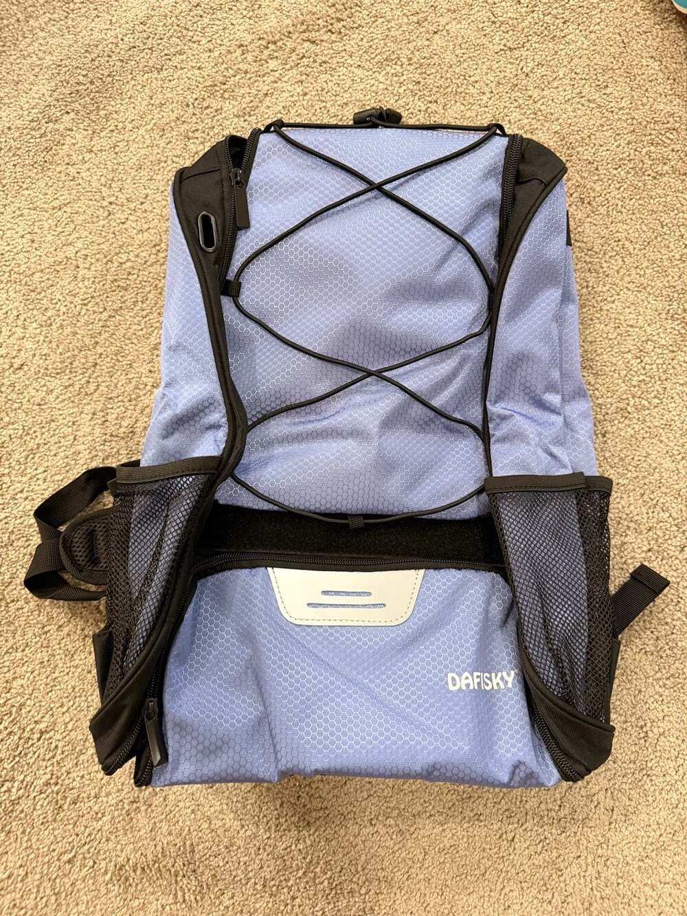 Purple Softball/Baseball Backpack Bag with Bat Holder and Shoe Compartment